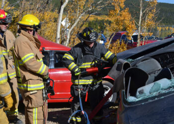 Timberline FPD cuts up bumper crop of wrecked cars