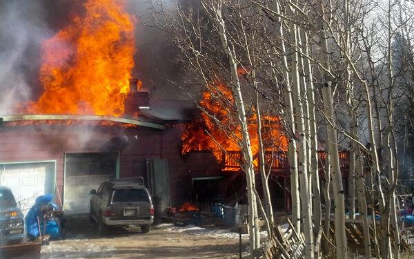 Gilpin County home burns to the ground