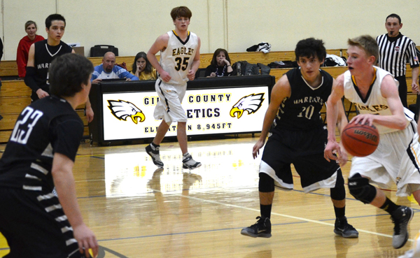 Gilpin boys hustle, but fall short