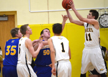 Eagles fly past Jim Elliot and Clear Creek