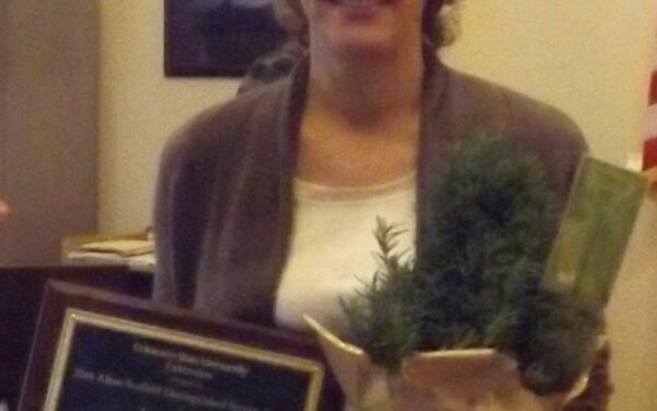 Irene Shonle receives CSU distinguished service award