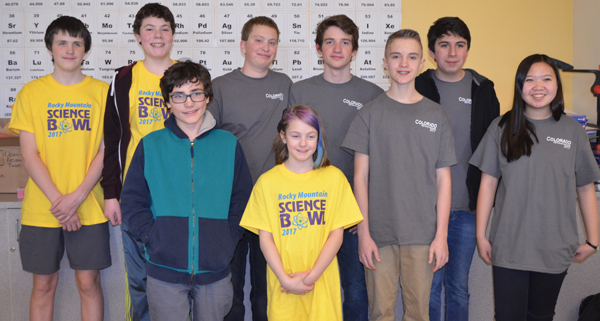 Gilpin students compete in the rarified atmosphere of the 27th Colorado Science Bowl