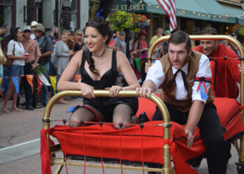 Cruising Main in the 43rd annual Madam Lou Bunch Day celebration