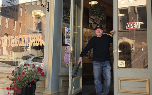 People flocking to the Visitors Center of Central City