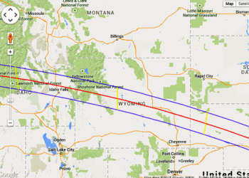 A total eclipse of the sun for the first time in our lifetime