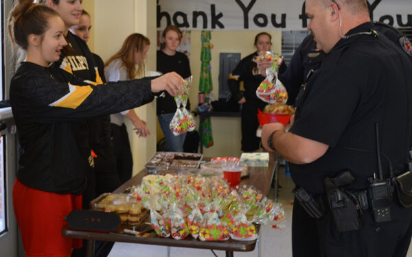Lady Eagles say “Thanks!”to first responders