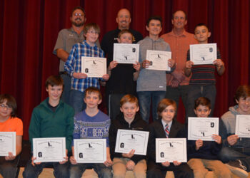 Middle school students recognized for athletic achievements