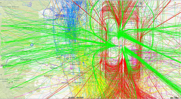 Increased air traffic over Gilpin County