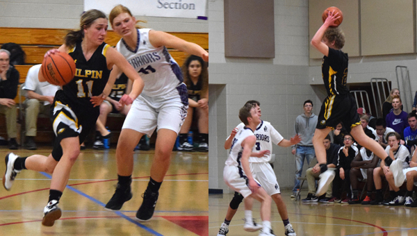 Gilpin Eagles basketball in two league games