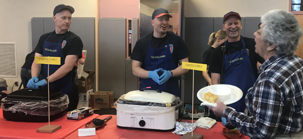 Tasty chili dinner fundraiser and auction