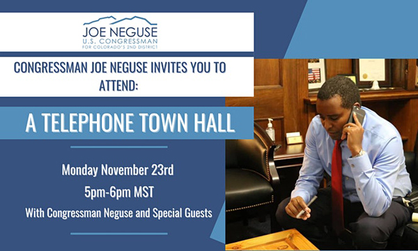 Congressman Neguse virtual town hall