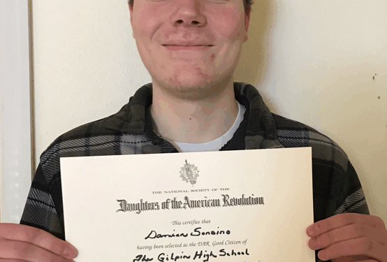 DAR scholarship goes to Damian Sonsino