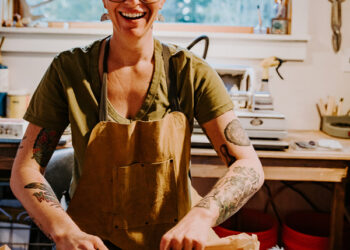 A jewelry designer and lapidary artist