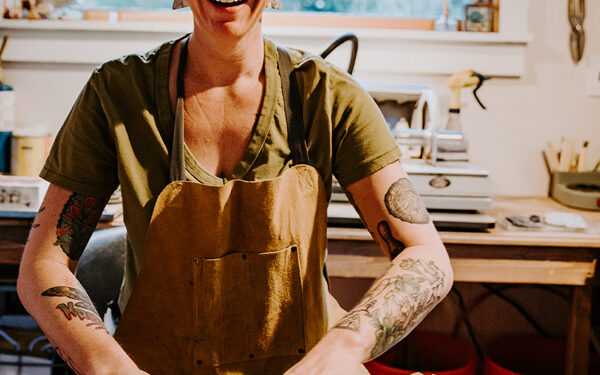 A jewelry designer and lapidary artist